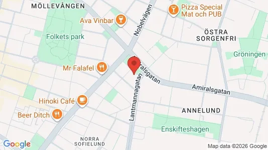 Apartments for rent i Sofielund - kort over placeringen