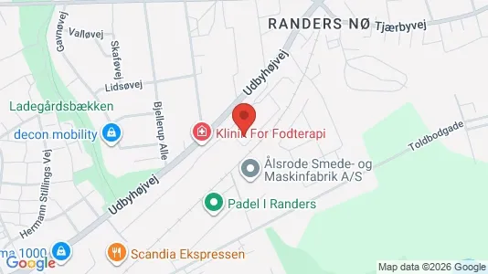 Apartments for rent i Randers NØ - kort over placeringen