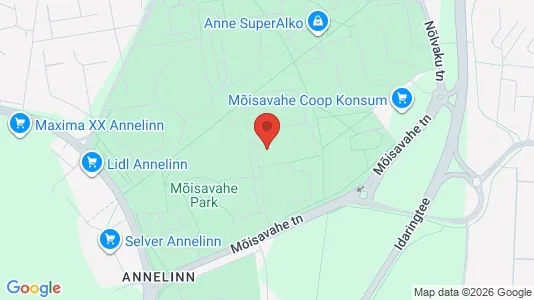 Apartments for rent i Tartu - kort over placeringen