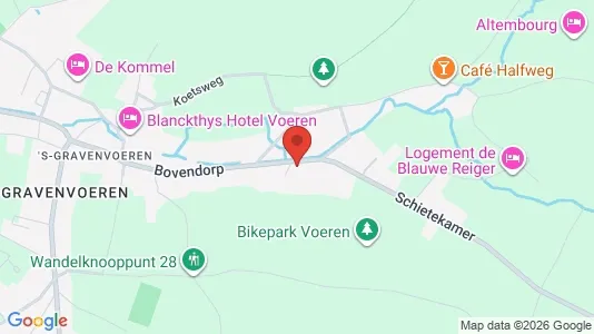 Apartments for rent i Voeren - kort over placeringen