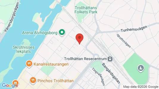 Apartments for rent i Trollhättan - kort over placeringen
