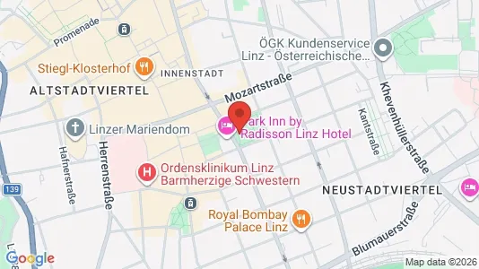 Apartments for rent i Leonding - kort over placeringen