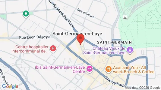 Apartments for rent i Saint-Germain-en-Laye - kort over placeringen