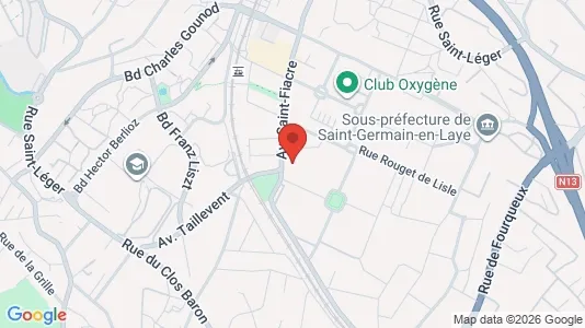 Apartments for rent i Saint-Germain-en-Laye - kort over placeringen