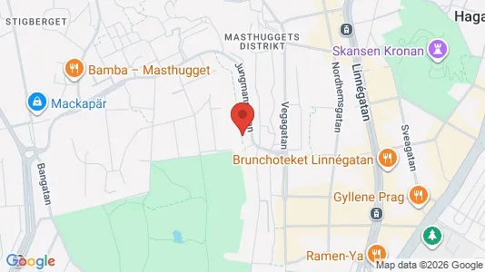 Apartments for rent i Majorna-Linné - kort over placeringen