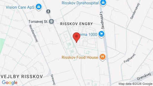Apartments for rent i Risskov - kort over placeringen