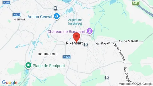 Apartments for rent i Rixensart - kort over placeringen