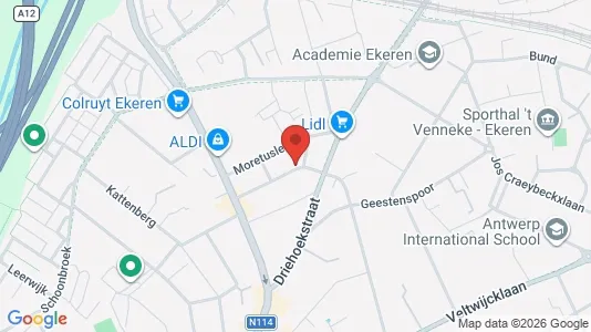 Apartments for rent i Antwerp Ekeren - kort over placeringen