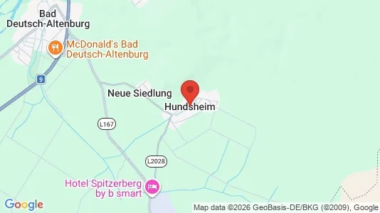 Apartments for rent i Hundsheim - kort over placeringen