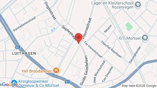 Apartments for rent i Mortsel - kort over placeringen