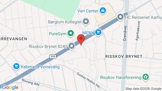 Apartments for rent i Risskov - kort over placeringen