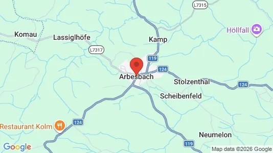 Apartments for rent i Arbesbach - kort over placeringen