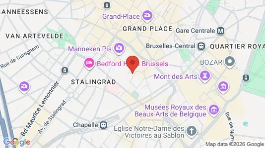 Apartments for rent i Stad Brussel - kort over placeringen