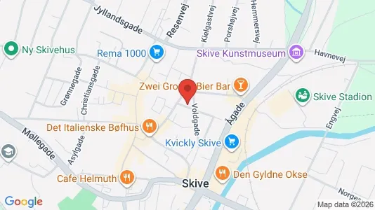 Apartments for rent i Skive - kort over placeringen
