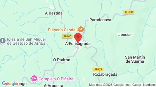 Apartments for rent i A Fonsagrada - kort over placeringen