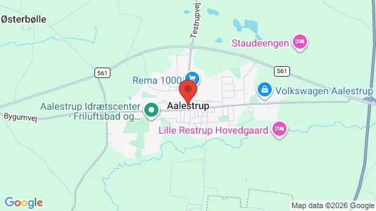 Houses for rent i Aalestrup - kort over placeringen