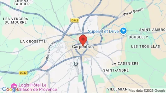 Houses for rent i Carpentras - kort over placeringen