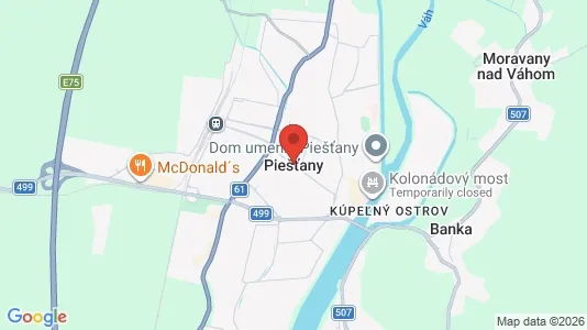 Apartments for rent in Piešťany - Photo from Google Street View