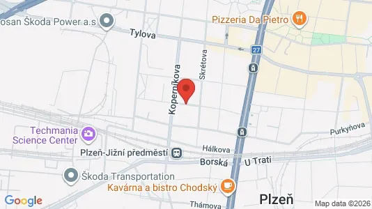 Apartments for rent i Plzeň-město - kort over placeringen