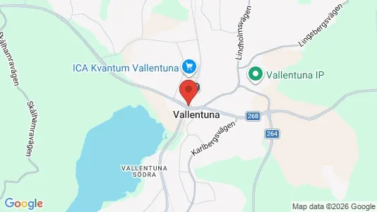 Rooms for rent i Vallentuna - kort over placeringen