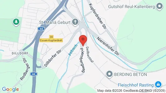 Apartments for rent i Essen - kort over placeringen
