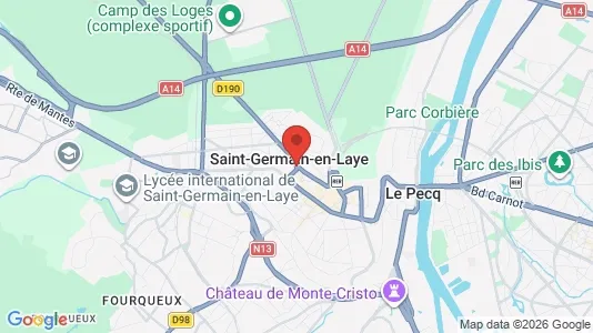 Apartments for rent i Saint-Germain-en-Laye - kort over placeringen
