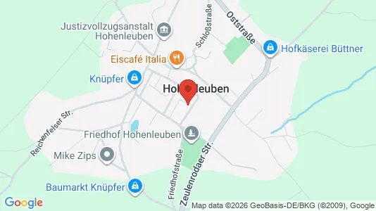 Apartments for rent i Greiz - kort over placeringen