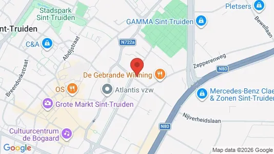 Apartments for rent i Sint-Truiden - kort over placeringen
