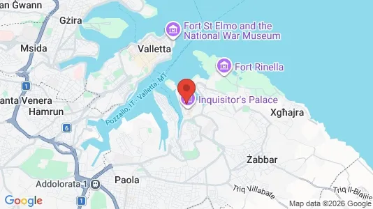 Apartments for rent i Il-Birgu - kort over placeringen