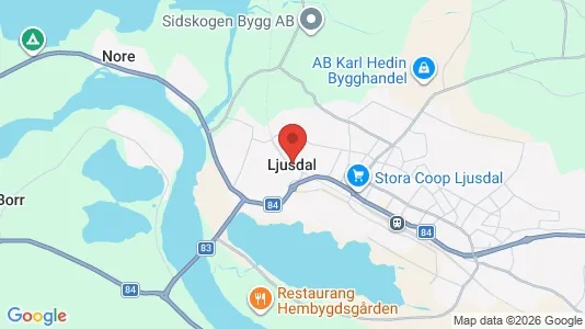 Apartments for rent i Ljusdal - kort over placeringen