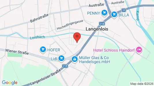Apartments for rent i Langenlois - kort over placeringen