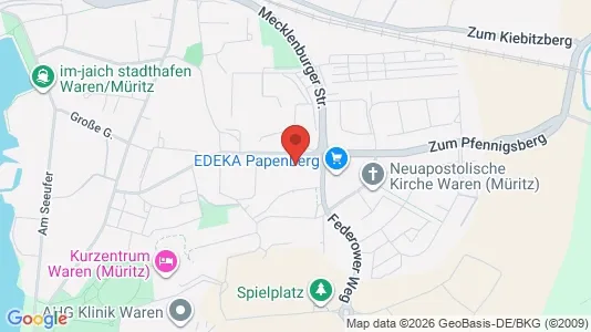 Apartments for rent i Mecklenburgische Seenplatte - kort over placeringen