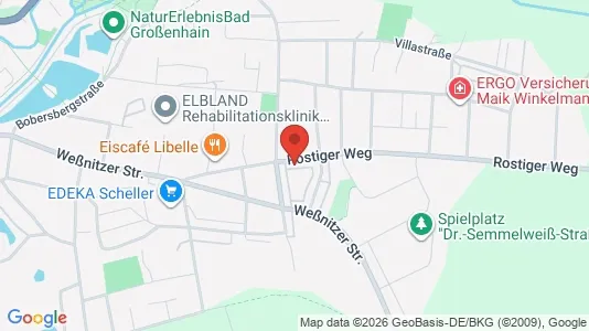 Apartments for rent i Meissen - kort over placeringen