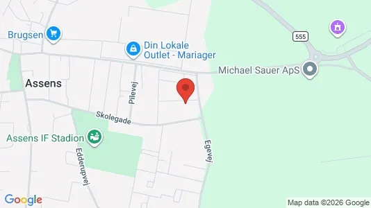 Apartments for rent i Mariager - kort over placeringen