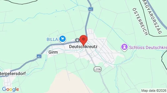 Apartments for rent i Deutschkreutz - kort over placeringen