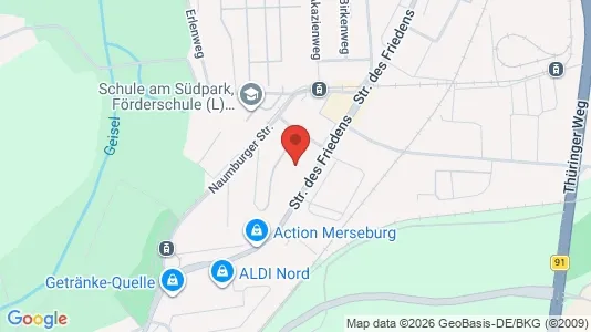 Apartments for rent i Saalekreis - kort over placeringen