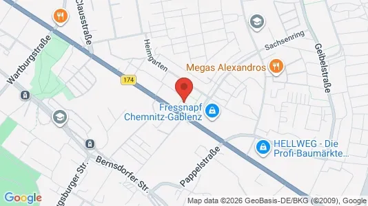 Apartments for rent in Chemnitz - Photo from Google Street View