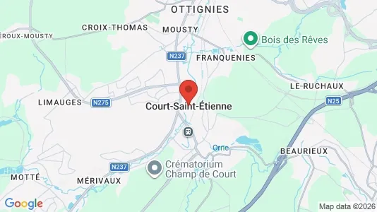 Houses for rent in Court-Saint-Étienne - Photo from Google Street View
