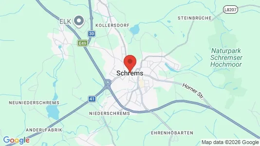 Apartments for rent i Schrems - kort over placeringen