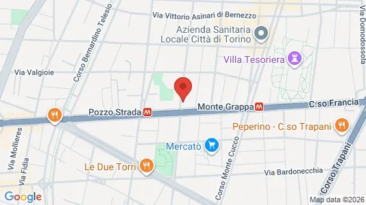 Apartments for rent i Turin - kort over placeringen