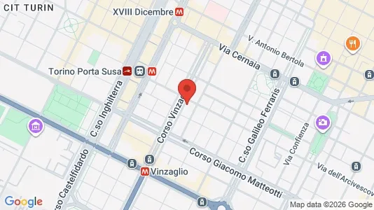 Apartments for rent i Turin - kort over placeringen
