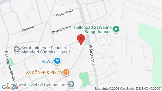 Apartments for rent i Mansfeld-Südharz - kort over placeringen