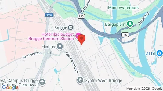 Rooms for rent i Brugge - kort over placeringen