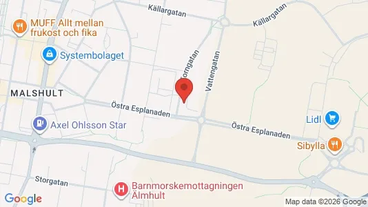 Apartments for rent i Älmhult - kort over placeringen