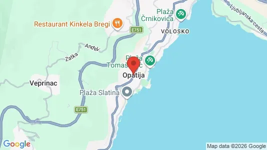 Houses for rent i Opatija - kort over placeringen