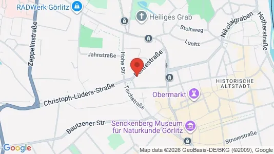 Apartments for rent i Görlitz - kort over placeringen