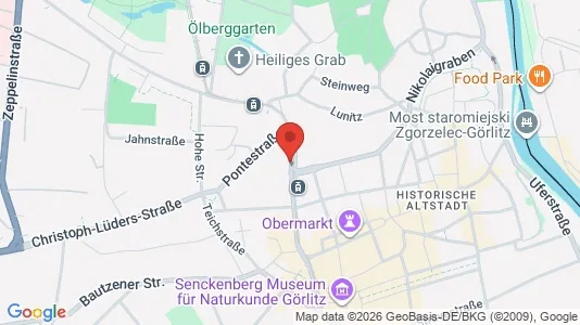 Apartments for rent i Görlitz - kort over placeringen