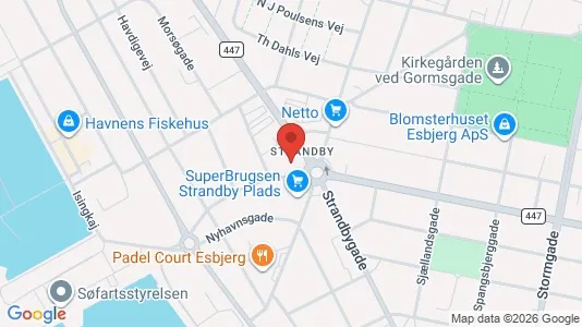 Apartments for rent i Esbjerg Center - kort over placeringen