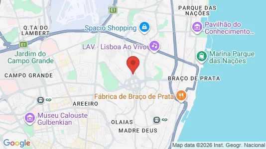 Apartments for rent i Lisboa Marvila - kort over placeringen