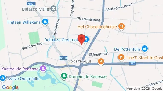 Apartments for rent i Malle - kort over placeringen